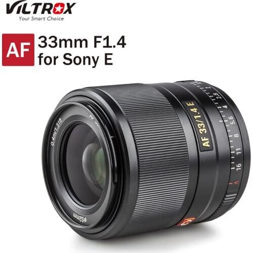 Viltrox 33mm F1.4 STM Lens Auto Focus APS-C for Sony E-mount Mirrorless Camera A7M3 A9 A7RII A7C A7II A6600 A6500 A6300 A7 NEX-6