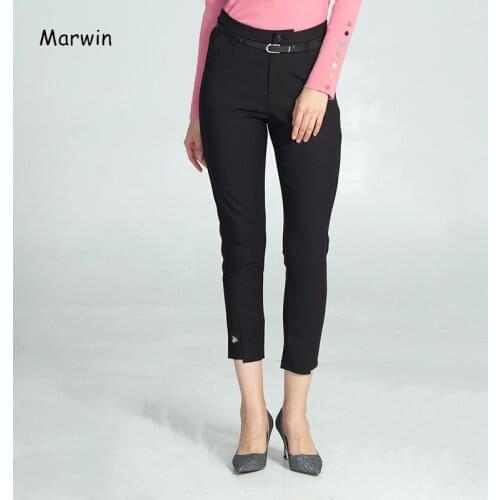 Marwin New-Coming Solid Casual High Street Style Work Pants Fashion Warm Soft High Quality Women Pants