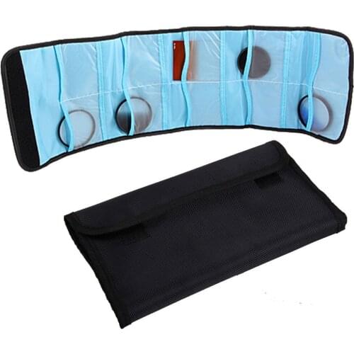 10 Pockets Filter Wallet Case Pouch Bag for Universal Filters Max up to 86mm UV CPL MC-UC ND2 ND4 ND8