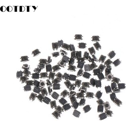 100 Pcs 3x4x2mm 4 Pin SMD Micro Momentary Push Button Tactile Switch