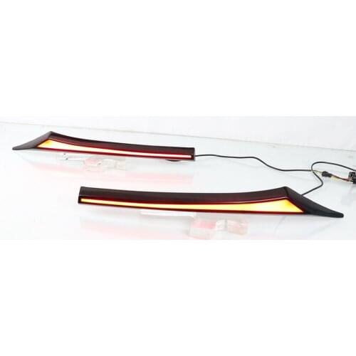 2PCS For cx-5 cx5 2017 2018 2019 2020 Car Rear Bumper Trunk Tail Light LED Brake Light Dynamic Turn Signal Reflector