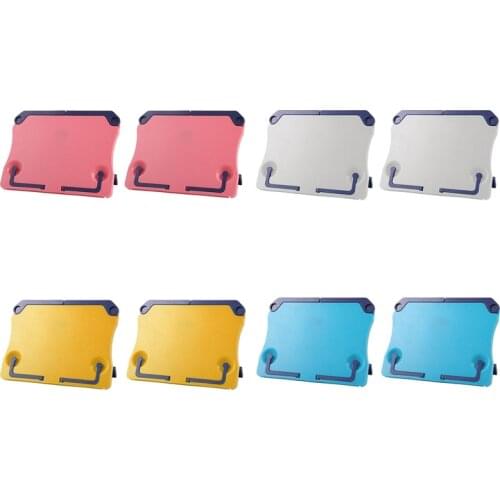 2Pcs Portable Folding Tabletop Sheet Music Rack Adjustable Book Piano Music Score Reading Sheet Stand Flat Music Clip