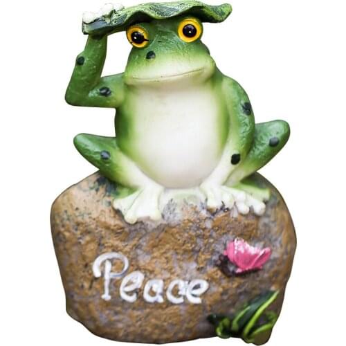 3 PCS/SET NORDIC STYLE SIMULATION FROG STATUE RESIN CRAFTS ANIMAL FROG ARTS SCULPTURE OUTDOOR GARDEN COURTYARD DECORATION R2965