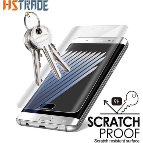 3D Full Cover Tempered Glass For Samsung Galaxy S7 edge Screen Protector For Galaxy S7 For Galaxy S6 Edge Transparent glass film