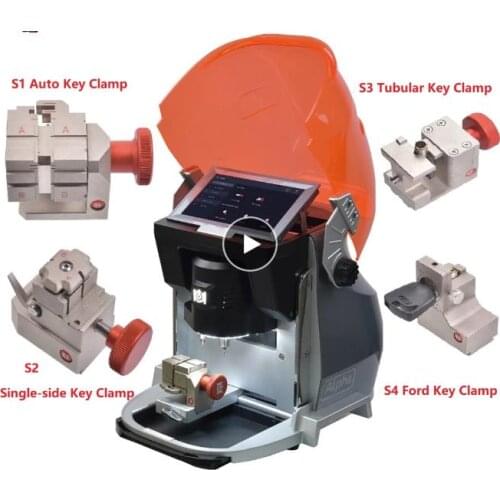 4 Clamps Auto Locksmith Tool Alpha CNC Key Cutting Machine Support Automatic Single side Tubular Ford Keys