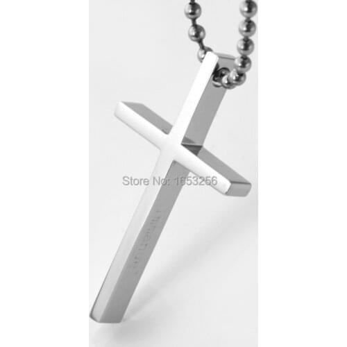 Lot 5pcs in bulk Polished Solid Cross Stainless Steel Pendant Fashion Jewelry Wholesale Price