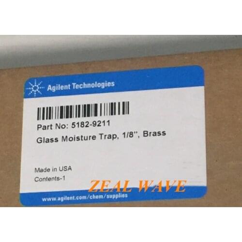 Agilent Original 1/8 Indicator Moisture Trap GMT-2-HP Glass Oxygen Filter Tube 5182-9211