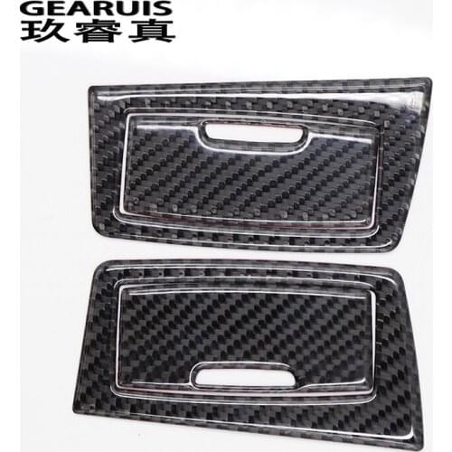 Carbon Fiber Car styling Rear Car Door ashtray Armrest Panel Sticker For BMW 3/4 series x1 f48 F30 F34 Interior auto Accessories