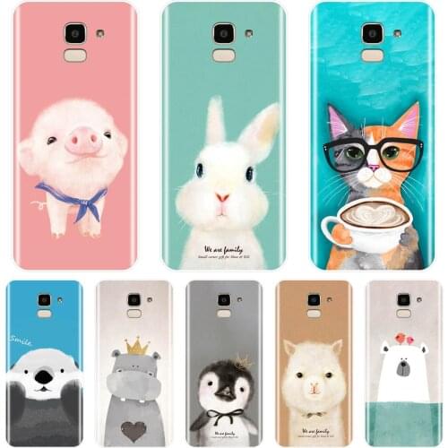 Case For Samsung Galaxy J4 J6 J8 Plus Pig Soft Silicone Back Cover For Samsung J3 J5 J7 2015 2016 2017 J2 J5 J7 Prime Phone Case