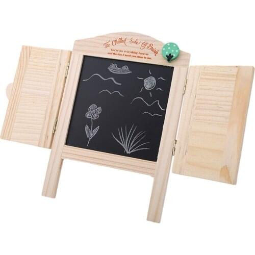 2018 Hot Sale Mini Chalkboard Small Blackboard Wooden Chalkboard Kindergarten Drawing Board Learning & Education Puzzle Toy