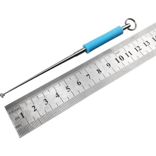 Fishing Hook Remover Stainless Steel With Anti Lost Ring Extractor Anti Slip Handle Fish Removal Tools