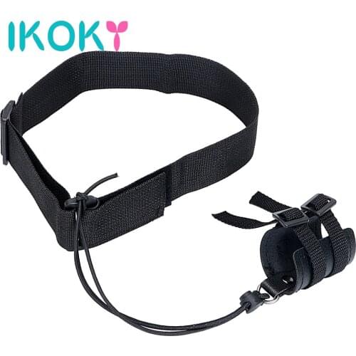 IKOKY Penis Enlarger Extender Enhancement Tension Leg System Leather Sex Toys for Men Cock Ring Penis Stretcher
