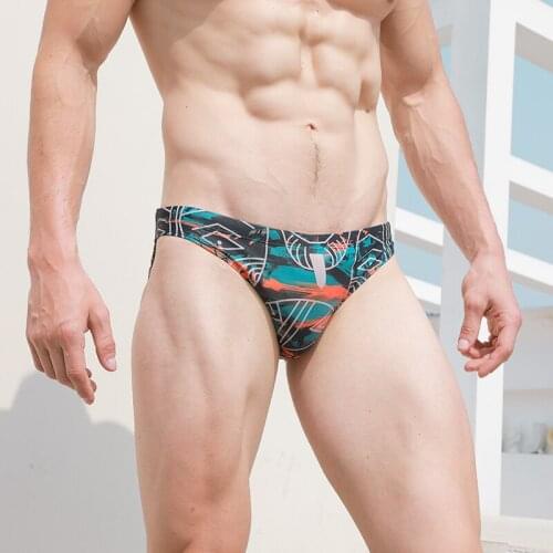 Facial makeup Mens Swim Briefs Bikini Swimwear Low Waist Swimming Trunks For Man Sexy Gay Swimsuit Beach Bathing Suit Shorts