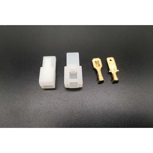 New 10 sets 1PIN 6.3mm car Connector kit male and female socket plugs for cars, motorcycles