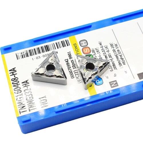 10PCS TNMG160408 HA H01 External Turning Tools Cermet Grade Carbide insert Lathe cutter Tool turning insert