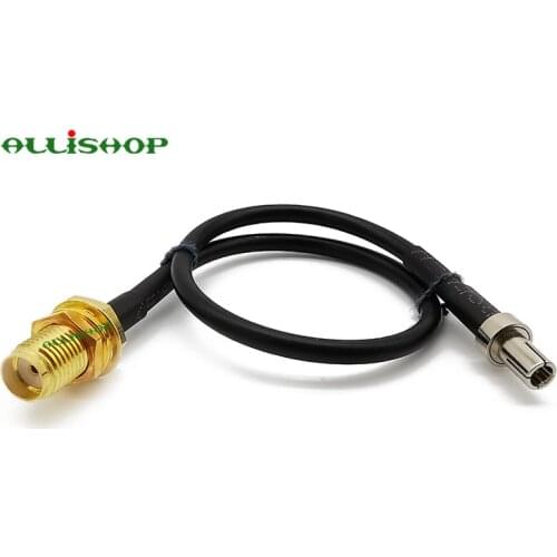 TS9 Male to SMA Female Bulkhead Antenna Adapter RG174 Cable for 3G 4G LTE WiFi Wirelss Router Mobile Hotspot 15CM 20CM 30CM 50CM