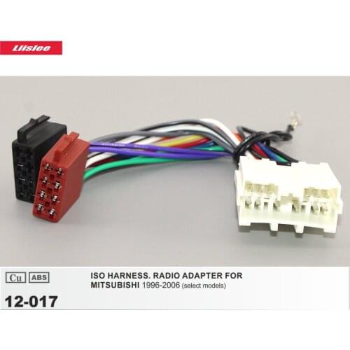 Car Stereo Adapter Connector For MITSUBISHI Pajero/Savrin/Shogun/Sportero Radio CD Player ISO Harness 14 Pins Plugs Male Wiring