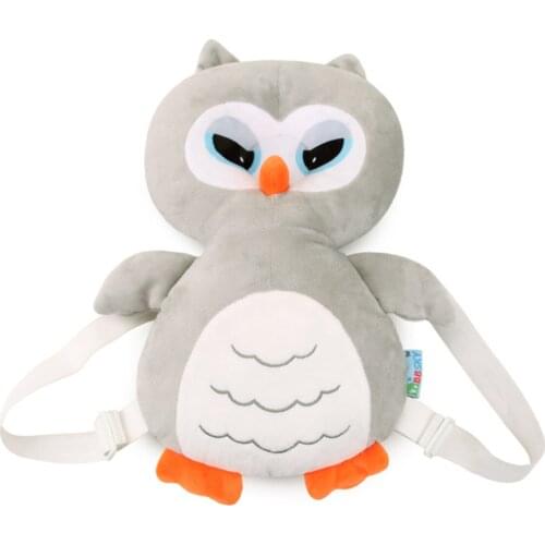 Adjustable Strap Safety Owl Shape Plush Toys Baby Head Protection Pad Drop Resistant Toddler Headrest Pillow
