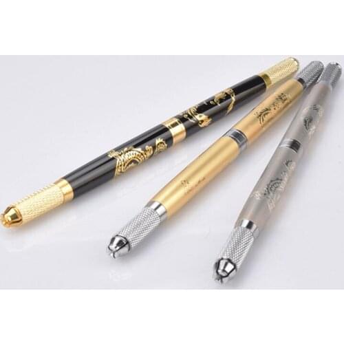 Microblading Pen Semi Permanent Makeup Eyebrow Manual Machine for Different Needle Blade Cosmetic Beauty