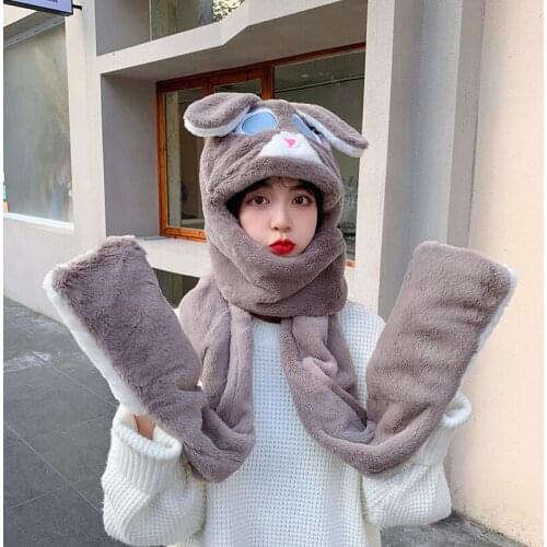 2021 new high-quality wool winter bomber hat cute tiger embroidery for outdoor warm ear protective cap womens fluffy plush ski