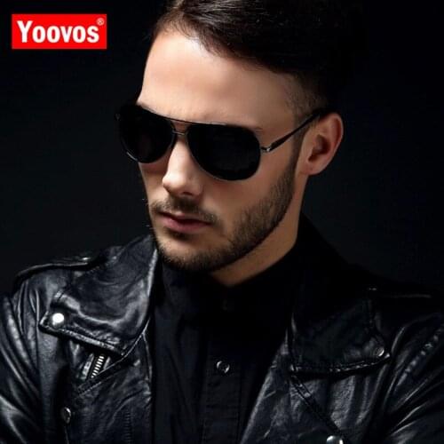 Yoovos 2021 Polarized Men Sunglasses Brand Design Pilot Sunglasses Men Retro Metal Glasses Luxury Polarized Oculos De Sol Mujer