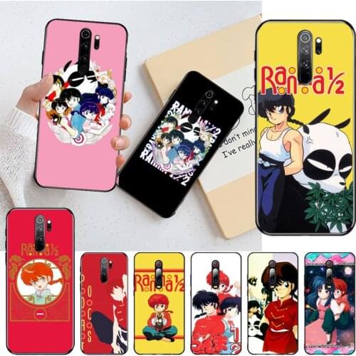USAKPGRT Ranma 1 2 DIY phone Case cover Shell for Redmi Note 9 8 8T 8A 7 6 6A Go Pro Max Redmi 9 K20 K30 Pro