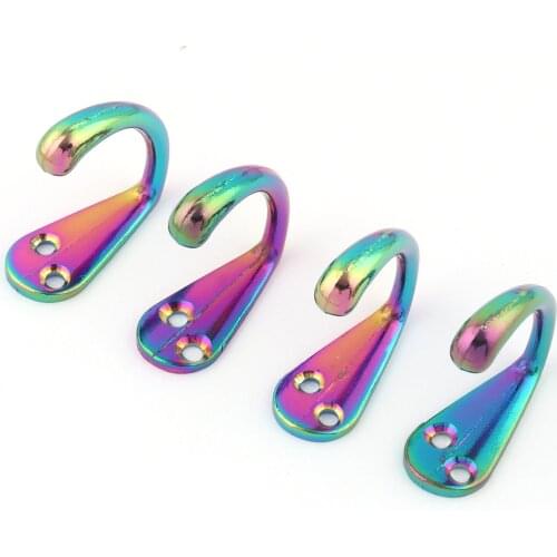 Vintage Rainbow Wall Hook Hanging Hook Standing Coat Hook,Swivel Hook Clasp Towel Hat Hook decorative kitchen hooks Farmhouse