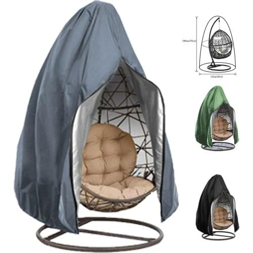 Waterproof Cover Egg Swing Chair Dust Cover Protector With Zipper Protective Case Outdoor Hanging Egg Chair Cover Home Decor