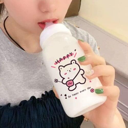 High Quality New Cute Cartoon Water Bottle Pacifier Straw Cup Suitable for Adult Children Milk Bottle Baby Feeding Bottle Shaker