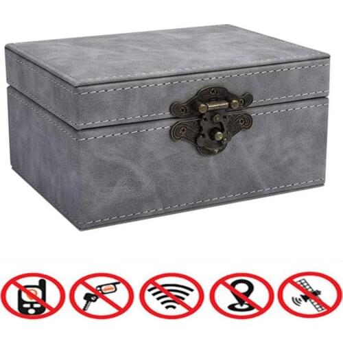 Anti Car Theft Faraday Car Keys Signal Blocker Box Car Key Signal Block Box RFID Pouch Car Keys Cell Phone Signal Shielding Case