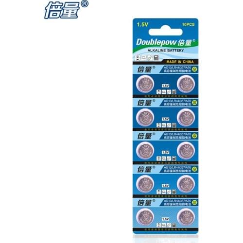 10 grains. LR44 button battery, Apply to L1154,AG13,357,A76,GPA76,Alkaline battery, 1.5V,car key,remote control,electronic watch
