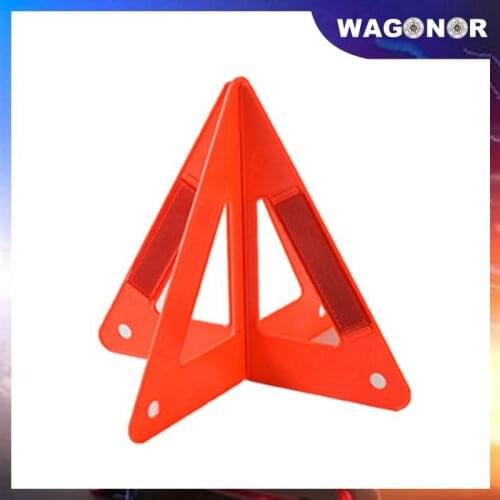 Car Emergency Breakdown Warning Triangle Red Reflective Safety Hazard Car Tripod Folded Stop Sign Reflector cinta reflectante
