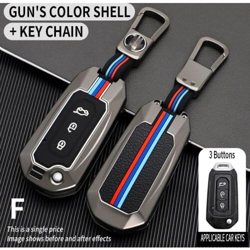 Car Key case for Ford Ranger C-Max S-Max Focus Galaxy Mondeo Transit Tourneo Custom RS ST Fiesta hain carbon fiber Holder Shell