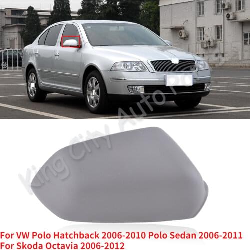 CAPQX For VW Polo Hatchback 2006-2010 Polo Sedan 2006-2011 Skoda Octavia 2006-2012 Side Rearview Mirror Cover Mirror Lid Shell