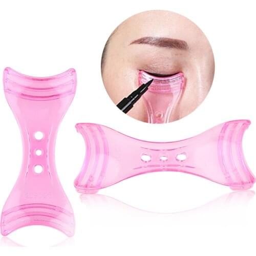 1 pc Perfect Cat Eye & Smokey Eye Makeup Eyeliner Models Template Eyeliner Card Auxiliary Tools Eyebrows Stencils for Eye