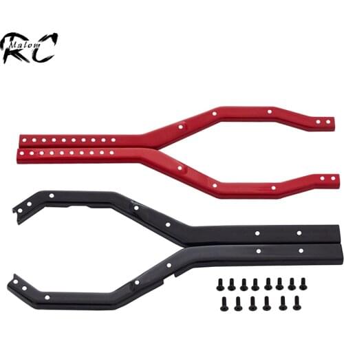 Wheelbase Adjustable Metal Chassis Frame Rail Set for 1/10 RC Crawler Car Axial SCX10 III AXI03007 Wrangler JT Gladiator Upgrade