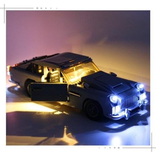 LED Light Kit For 10262 Creator Jame Bond Aston Marting DB5 Compatible With 21046 (NOT Include The Model)