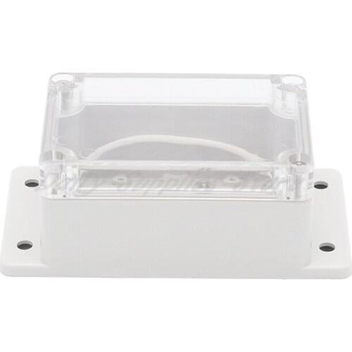 1pcs 100x68x50mm Small Electronics Enclosure Clear Plastic Enclosure Waterproof Junction Box Switch Box DIY PLC Project Box