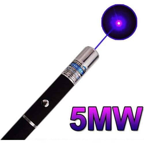 Stable Purple Blue Beam Light Visible 5mW 405nm Laser Pointer Laser Pen Powerful For Teaching Office Using For Cats Toys