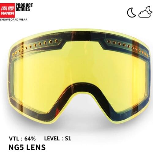 NANDN SNOW Ski lens double layer anti fog and anti UV400 suitable for NG5