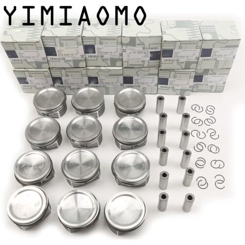 12x Pistons Rings Set Φ82mm STD A2750301517 For Mercedes-Benz C216 CL600 W220 S600 W221 M275.953 M275.950 5.5L V12 275 030 15 17