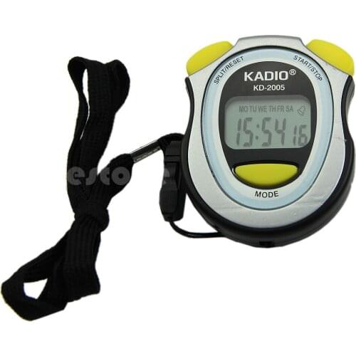 Newest Digital Handheld LCD Chronograph Timer Sports Stopwatch Counter New