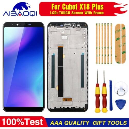 New Original Touch Screen LCD Display For Cubot X18 plus FHD+ 2160X1080 5.99" With Frame Perfect Replacement Parts Free Tools