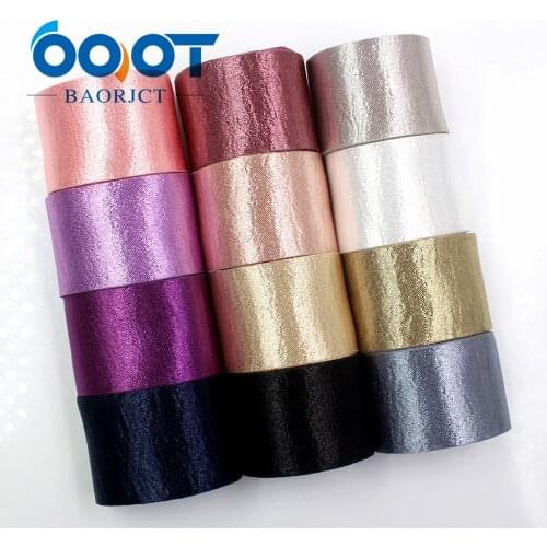 OOOT BAORJCT G-181006-1336,38 mm 2 yards,Soft cloth imitation gold wire ribbons,wedding accessories,gift packaging DIY materials