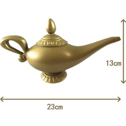 Plastic Cosplay Magic Halloween Christmas Panto Arabian Lamp Tea Pot Cartoon Genie Lamp Movie Decorations Home Party Ornaments
