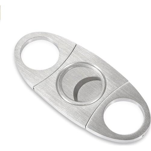 Portable Cuban Cigar Cutter Stainless Steel Thickened Cigar Cutter Professional Cigar Smoking Accessories Fine Smoke Accessories