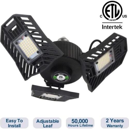 AC 85-265V LED Garage Lights Ceiling Light Bulbs Clamp 60W E26/E27 6000LM Utility LED Industrial Lighting For Workshop Basement