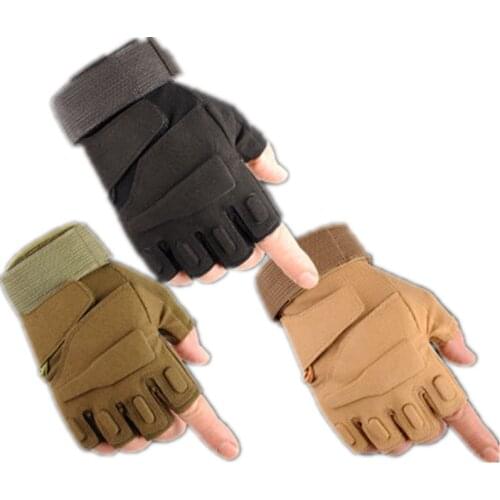 Fingerless Tactical Gloves Military Army Guantes Bicycle Mittens Luvas Fitness Weights Motorcycle Driving Women Mens Gym Gloves