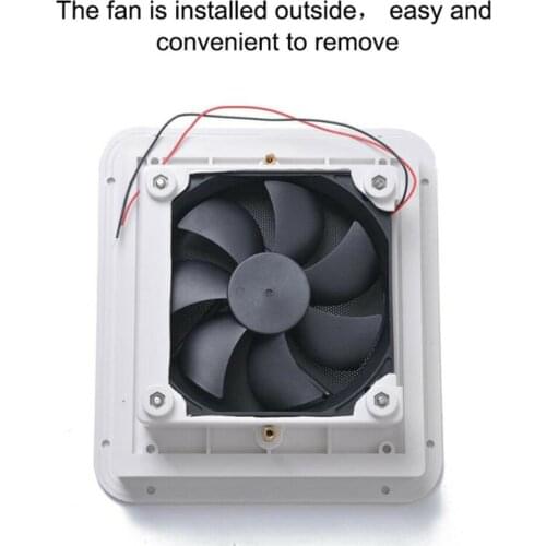 Exhaust Ventilation Fan Side Air Vent Caravan Motorhome RV Camper Van White Fan Ventilation Kitchen Bathroom Toilet Small Air