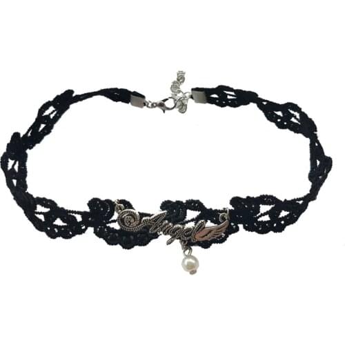 YiYaoFa Handmade Lace Choker Necklace for Women Accessories False Collar Multi Layer Necklace Lady Gothic Party Jewelry GN-160